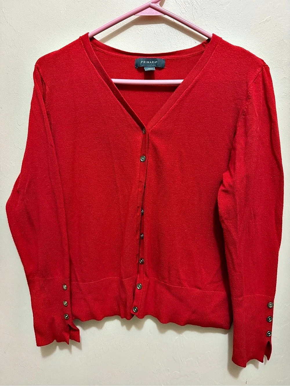 Primark Red Cardigan Size XL
